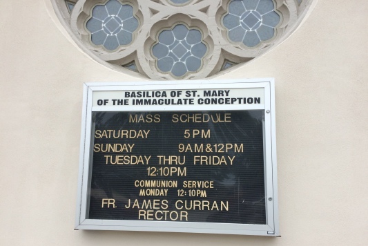 Basilica of Saint Mary offers daily Mass at 1210